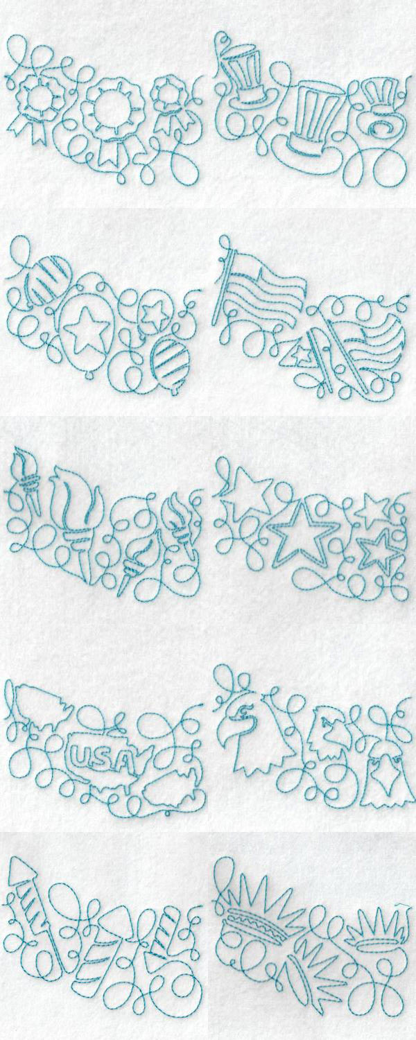 Free Motion America Embroidery Machine Design Details