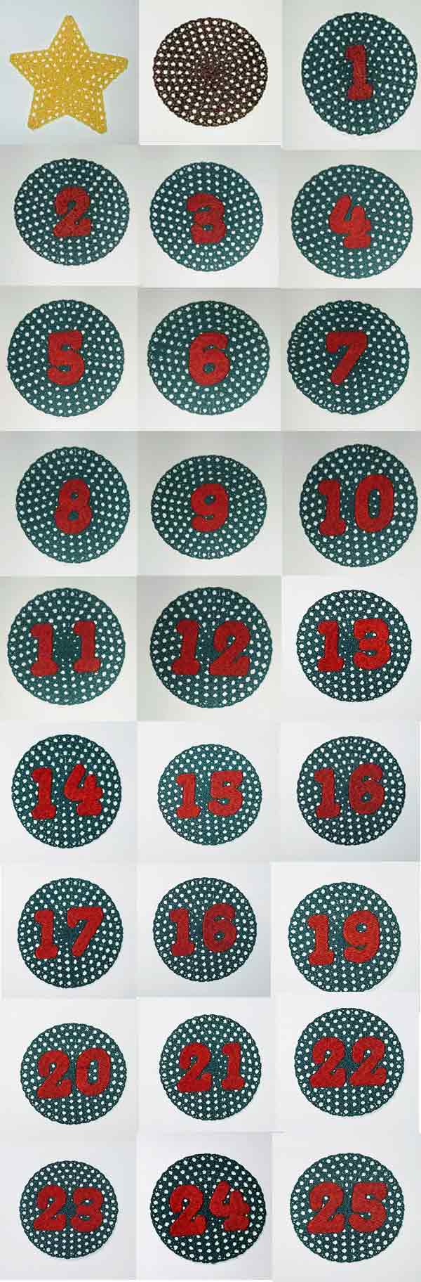 FSL Advent Calendar Embroidery Machine Design Details