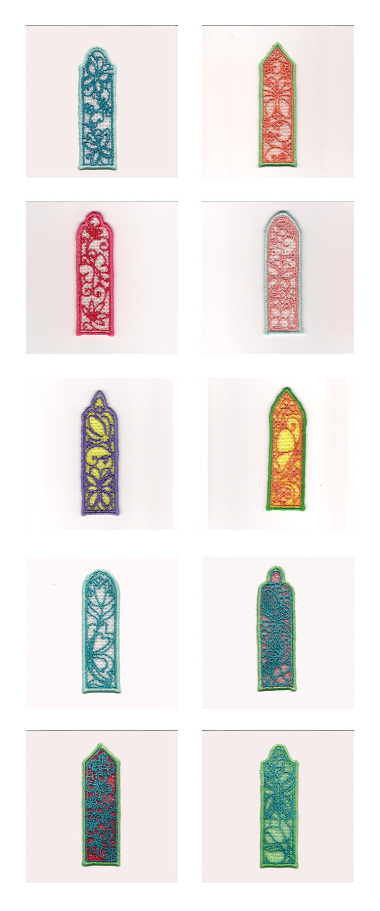 FSL Butterflies Bookmarks Embroidery Machine Design Details