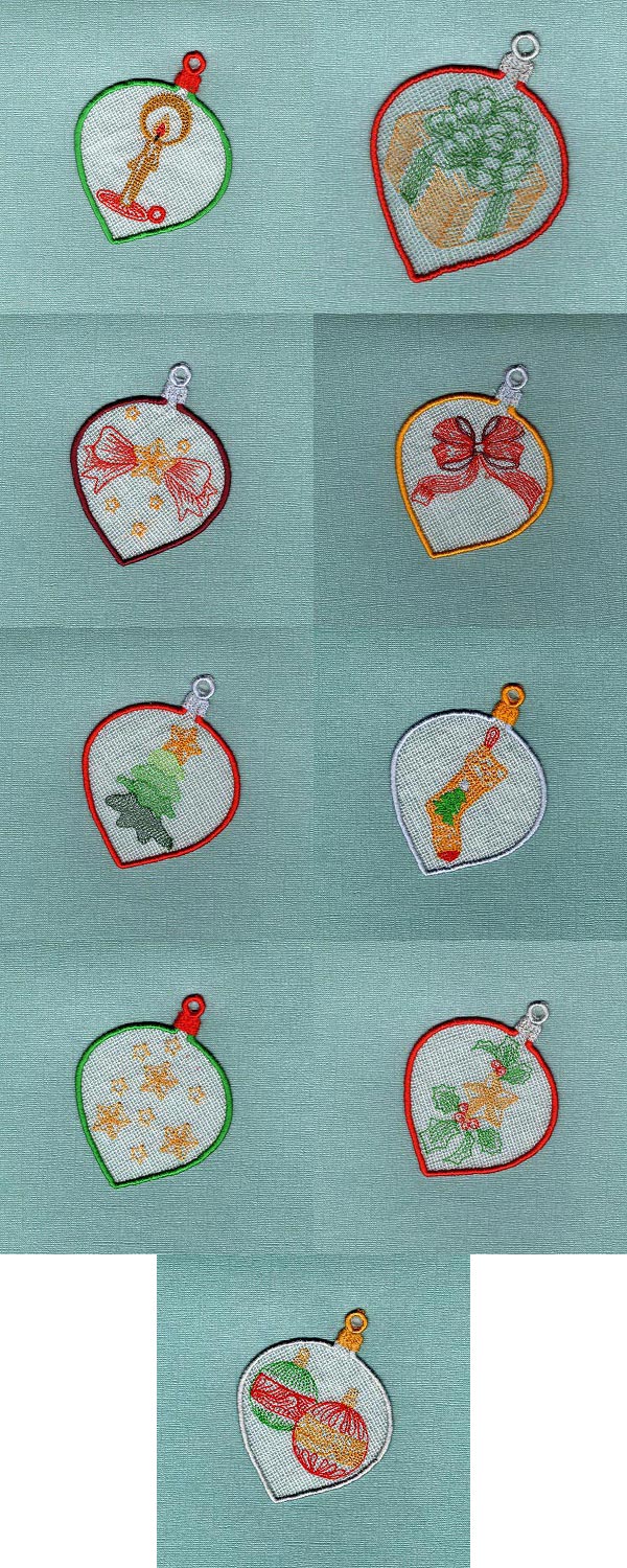 FSL Christmas Embroidery Machine Design Details