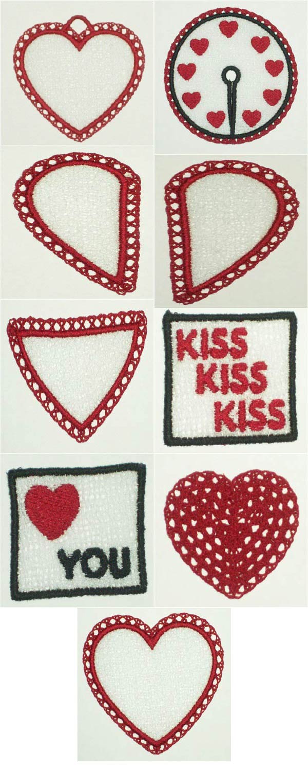 FSL Heart Mixers Embroidery Machine Design Details