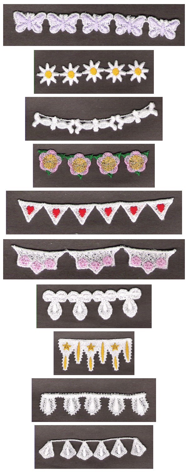 FSL Lace Trim 2 Embroidery Machine Design Details