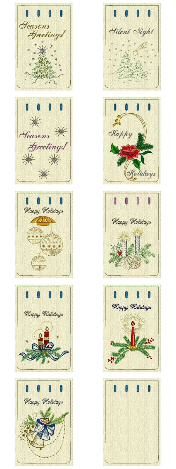 Christmas Gift Bags 3 Embroidery Machine Design Details
