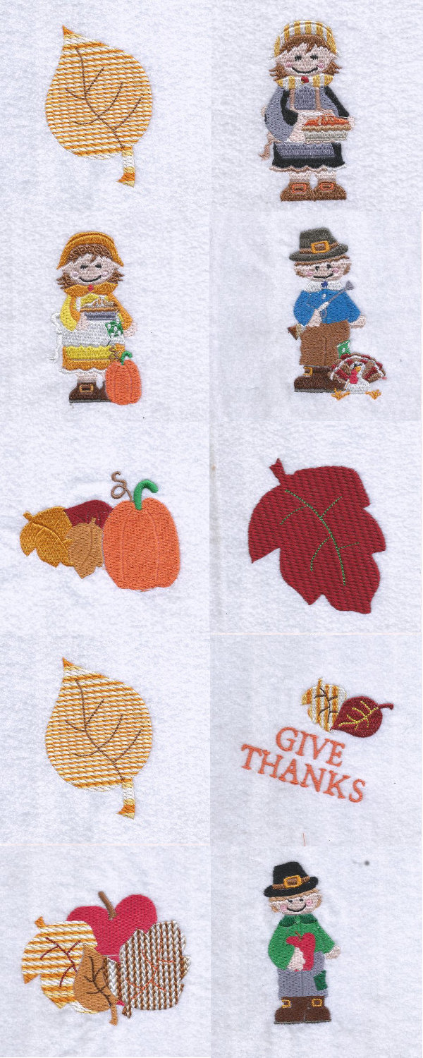 Give Thanks Embroidery Machine Design Details