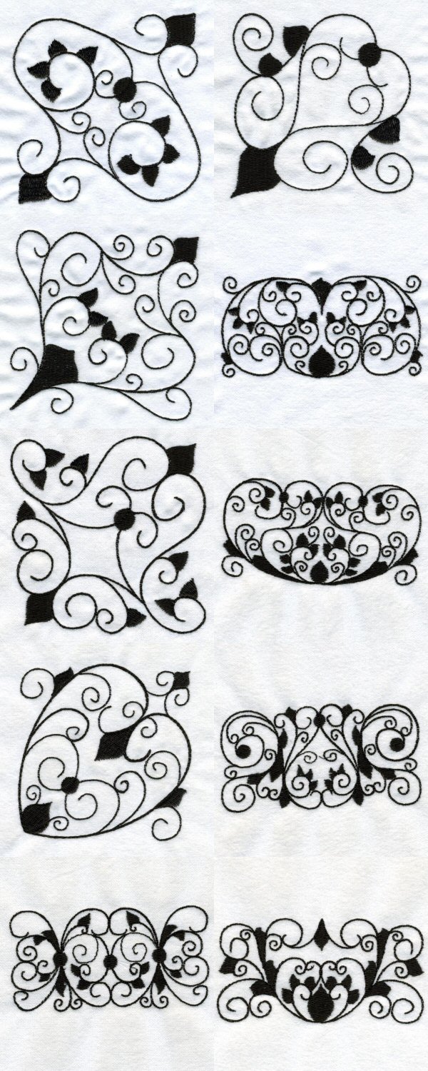 Ironwork Accents Embroidery Machine Design Details