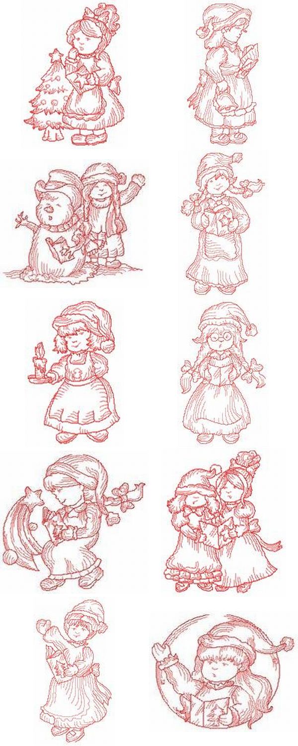 JN Christmas Carol Embroidery Machine Design Details