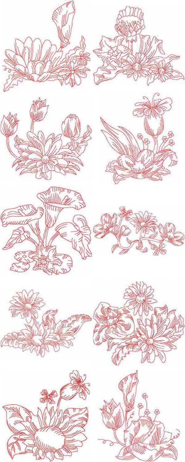 JN Florals Embroidery Machine Design Details