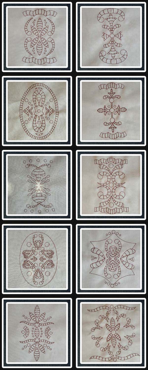 Lace and Borders Embroidery Machine Design Details