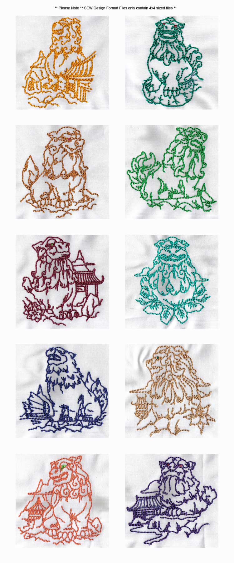 Line Art Loyal Protectors Embroidery Machine Design Details