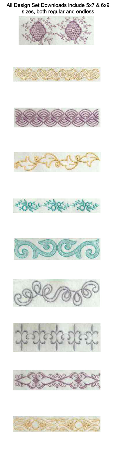 Linen Bleu 1 Embroidery Machine Design Details