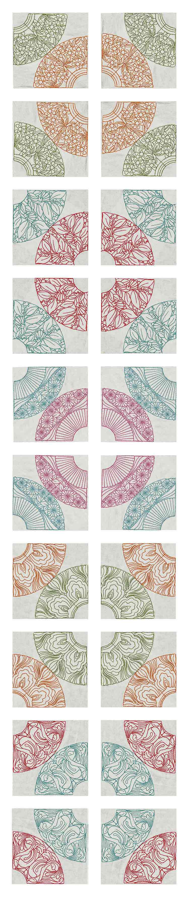 Lacy Quilt Blocks 2 Embroidery Machine Design Details