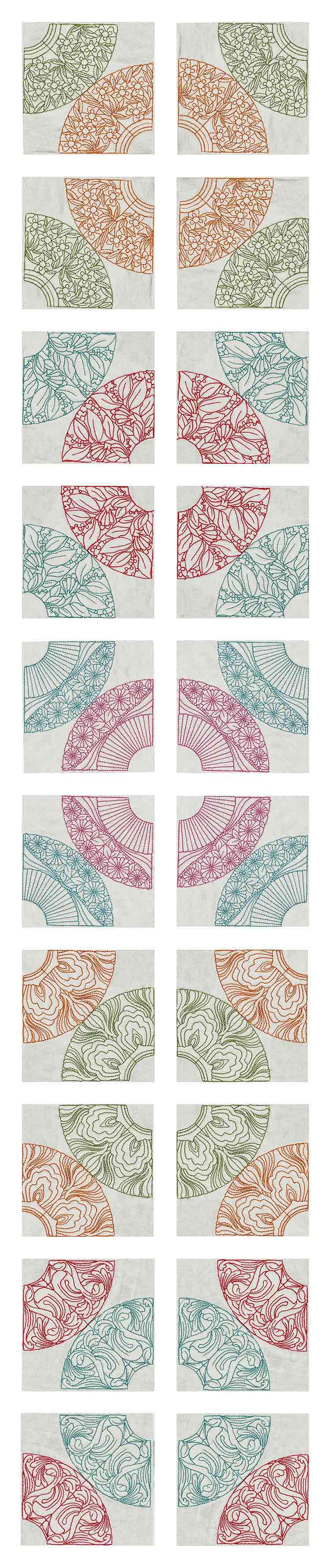 Lacy Quilt Blocks 2 Embroidery Machine Design Details