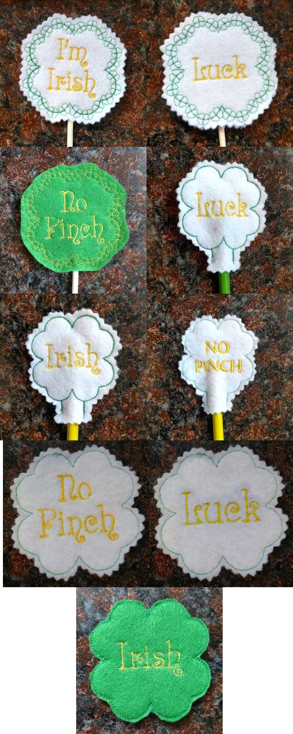 Luck O the Irish 1 Embroidery Machine Design Details