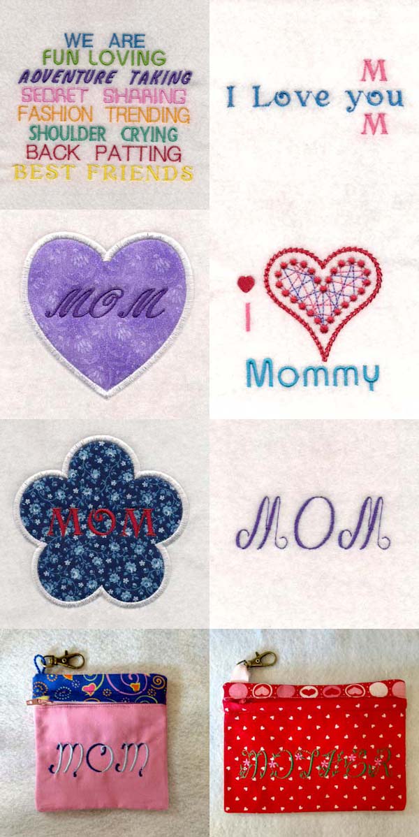 Mothers Day 2018 Embroidery Machine Design Details