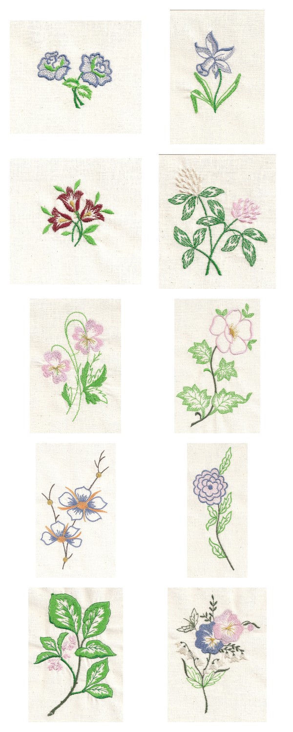 Open Work Florals 2 Embroidery Machine Design Details