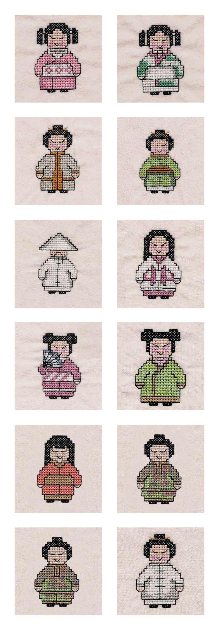 Oriental Kids Embroidery Machine Design Details