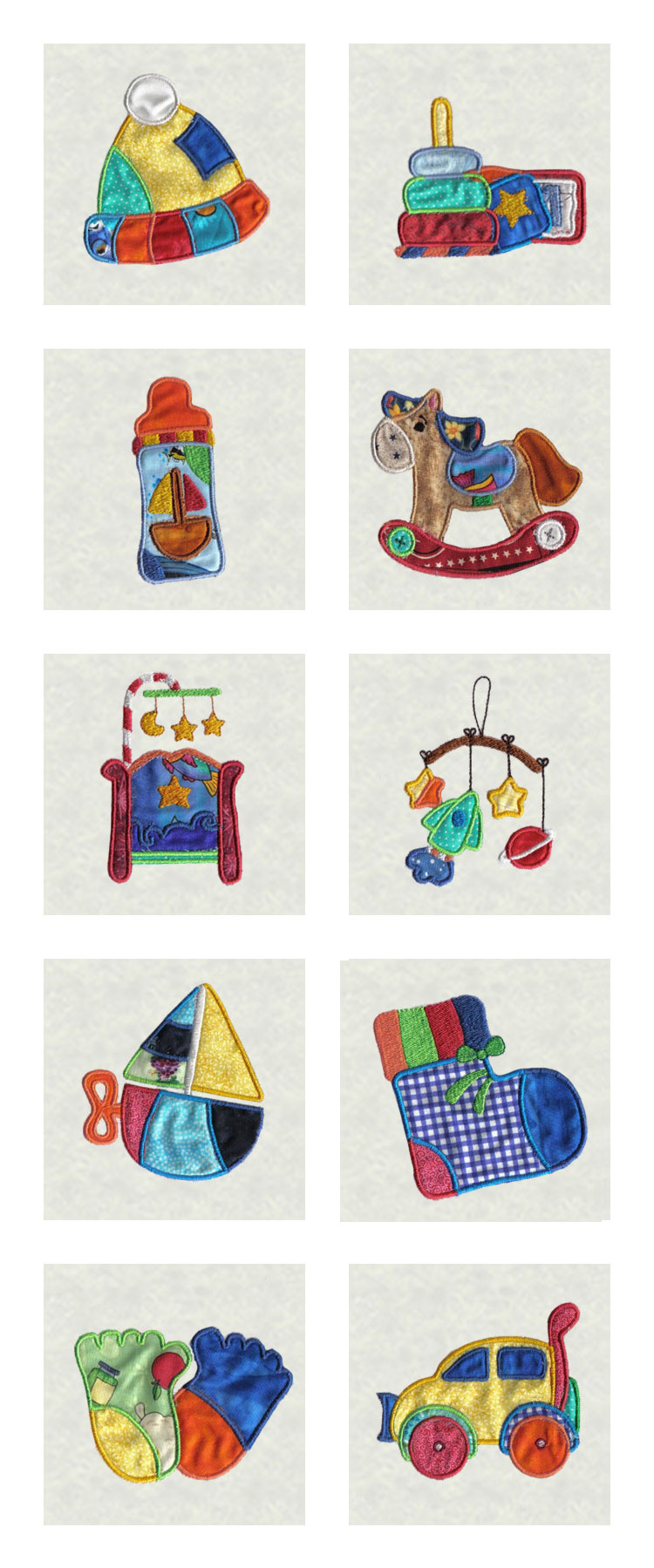 Applique Patchwork Baby Boy Accessories Embroidery Machine Design Details