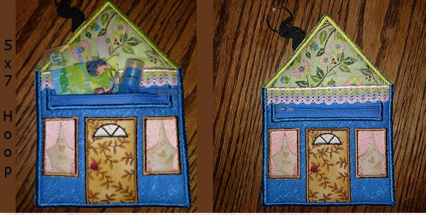 ITH Play House Zippered Pouch Embroidery Machine Design Details
