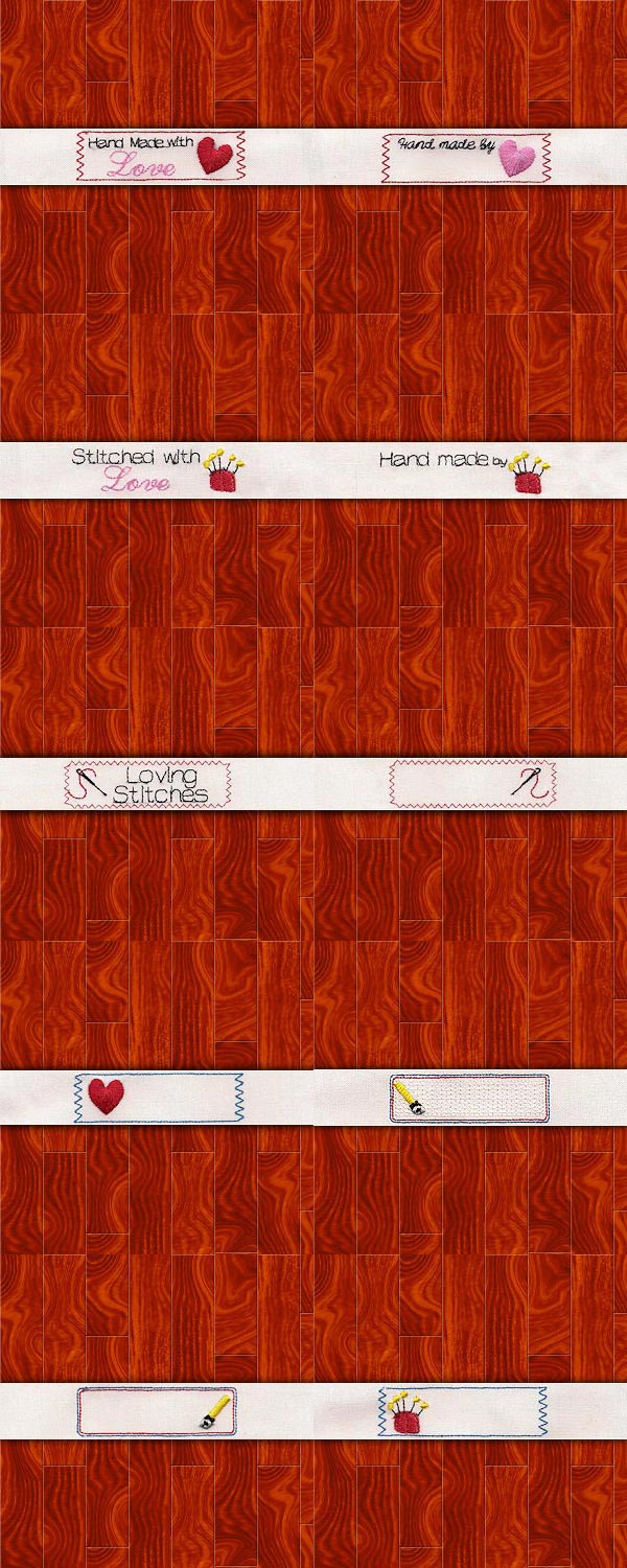 Ribbon Sewing Labels Embroidery Machine Design Details