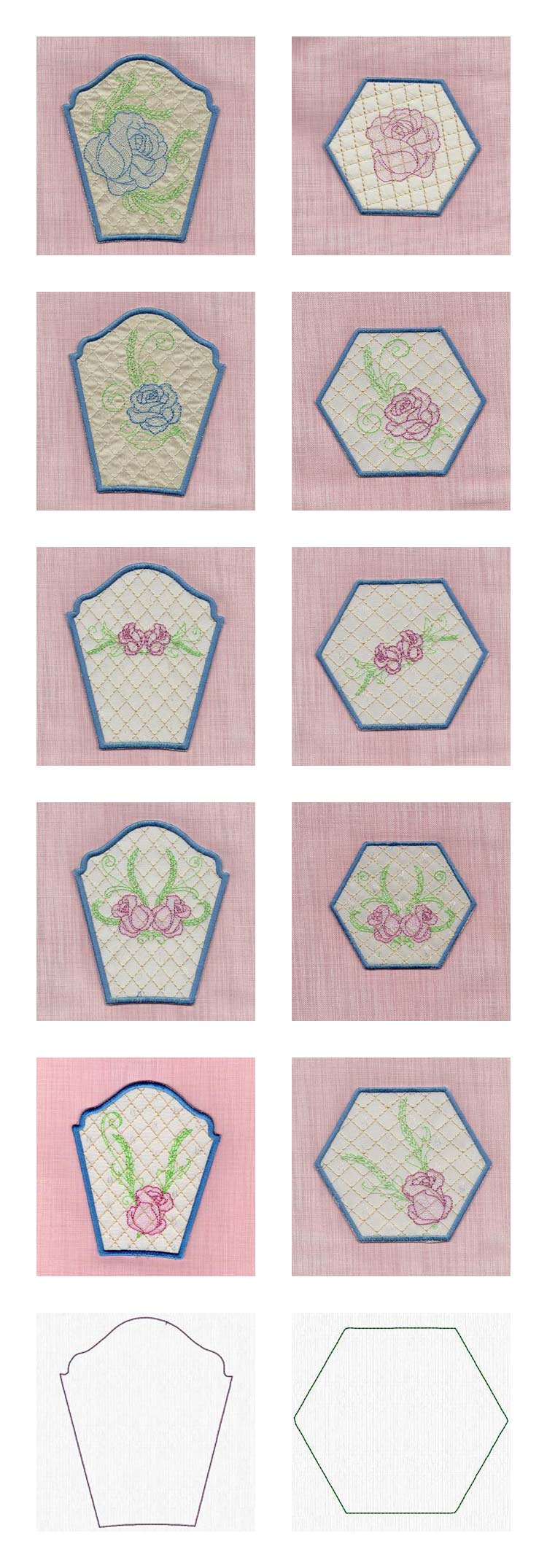 Rose Bowl Embroidery Machine Design Details