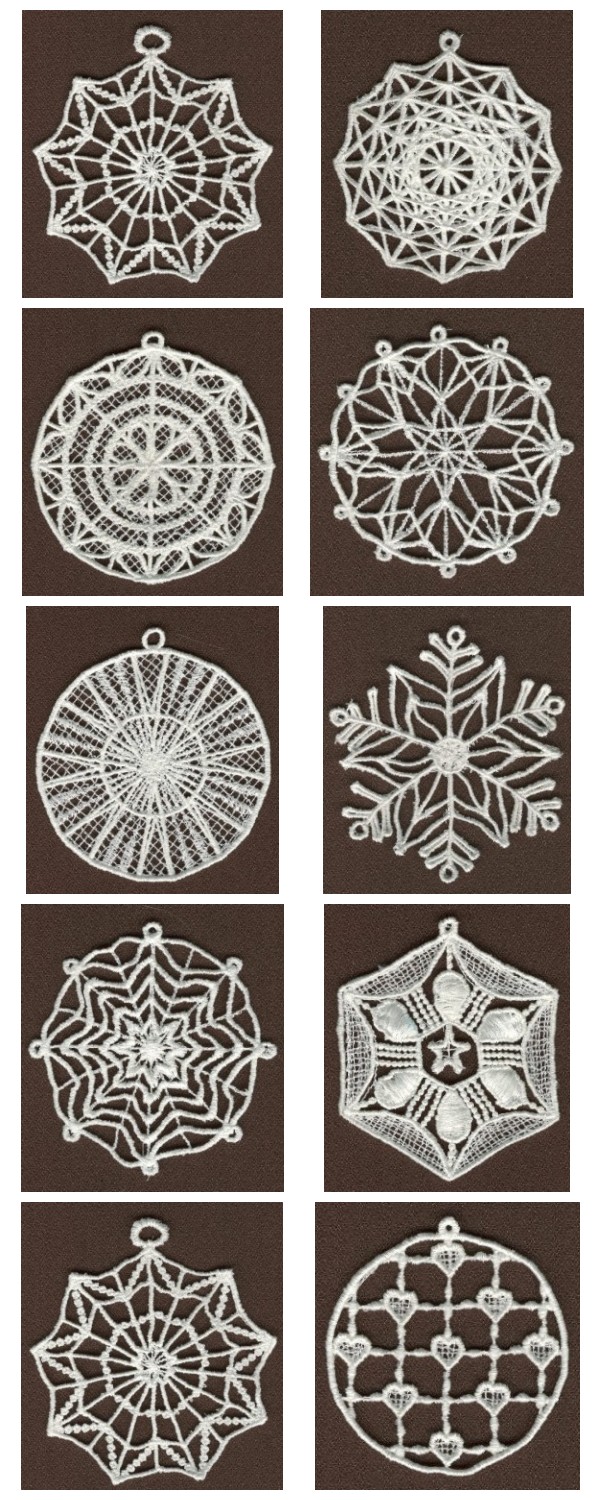 FSL Ornaments Embroidery Machine Design Details