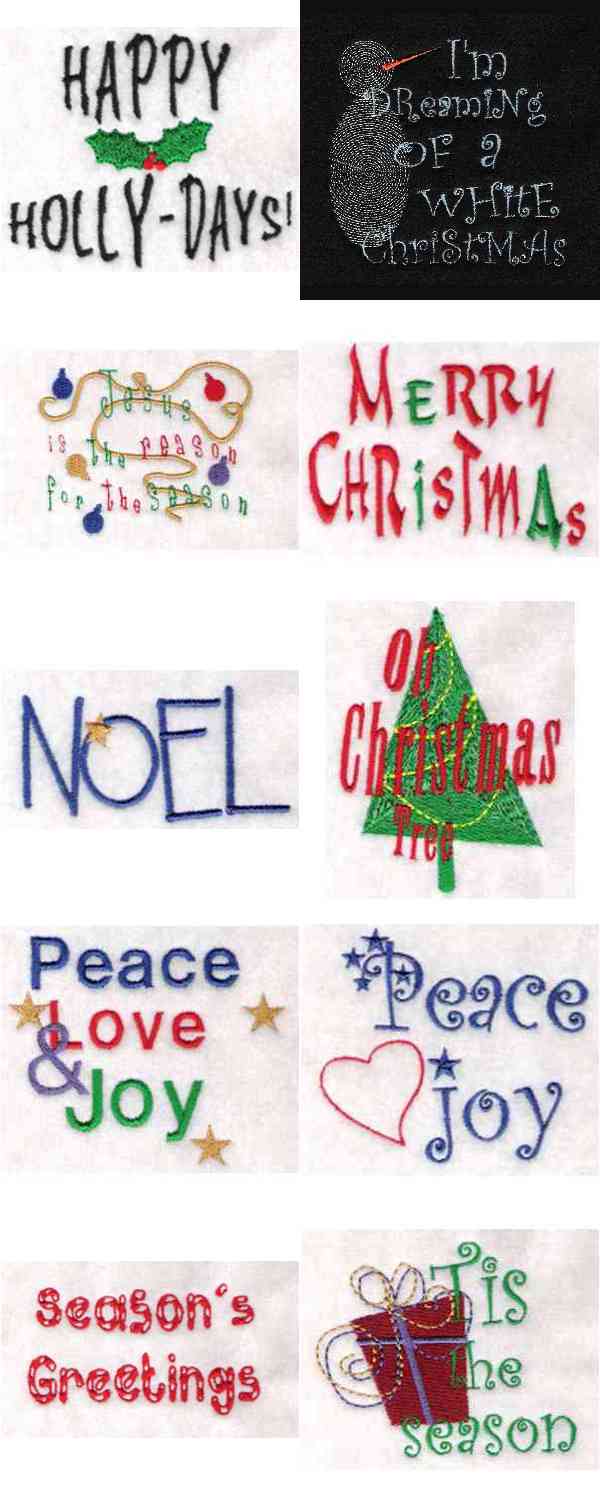 Season Sayings Embroidery Machine Design Details