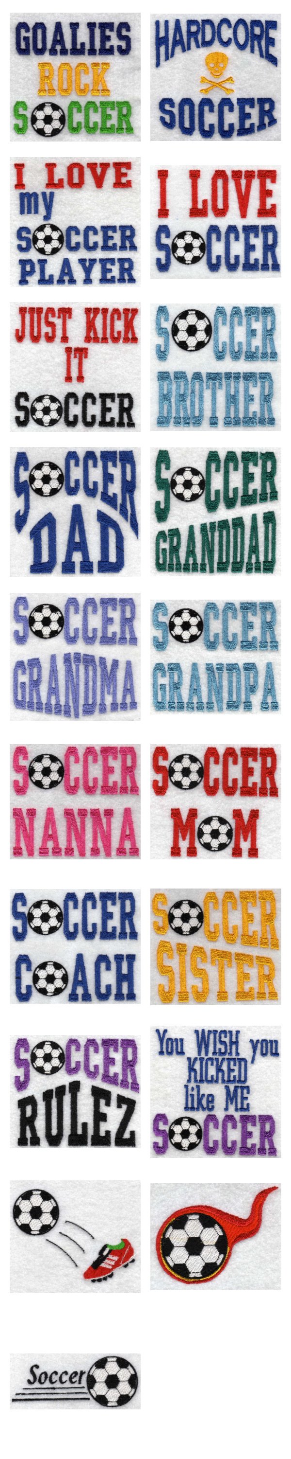 Soccer Embroidery Machine Design Details