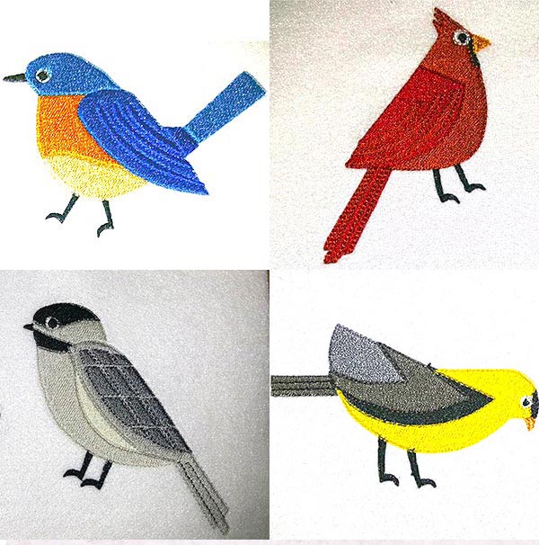 Song Birds Embroidery Machine Design Details