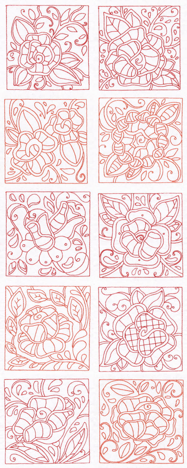 springroseblocks2 machine embroidery contact sheet