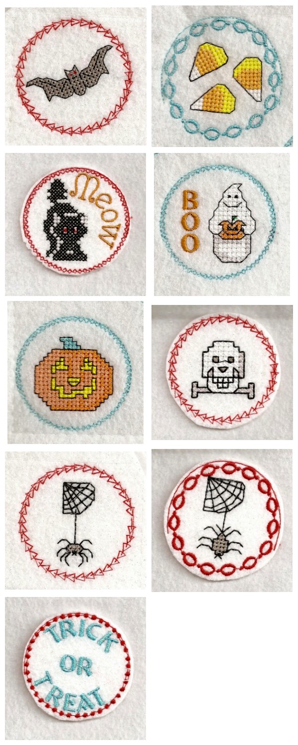 Halloween Sucker Covers Embroidery Machine Design Details