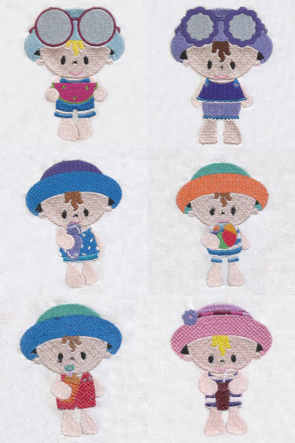 Summertime Baby Embroidery Machine Design Details