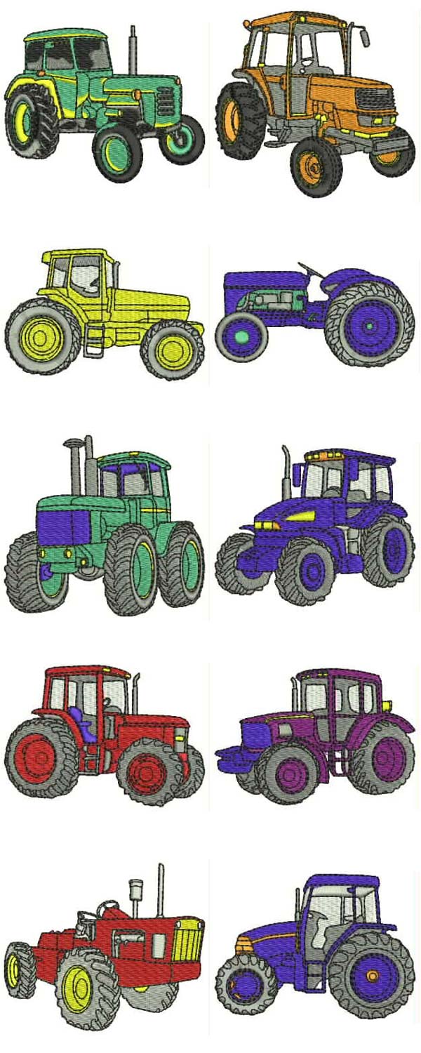 Tractor Embroidery Designs | Tractor Joe Tractors