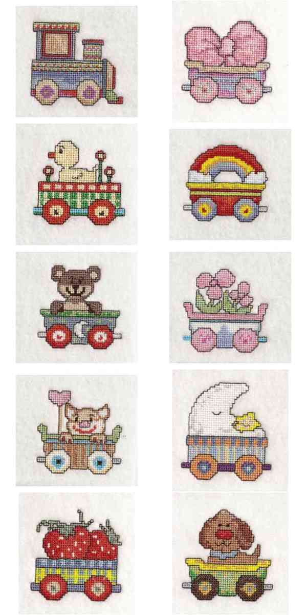 Train Xstitch Embroidery Machine Design Details