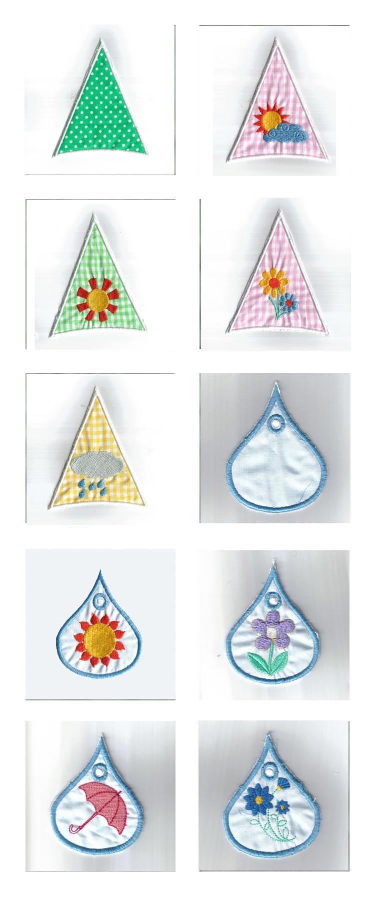 Umbrella Rain Dancers Embroidery Machine Design Details