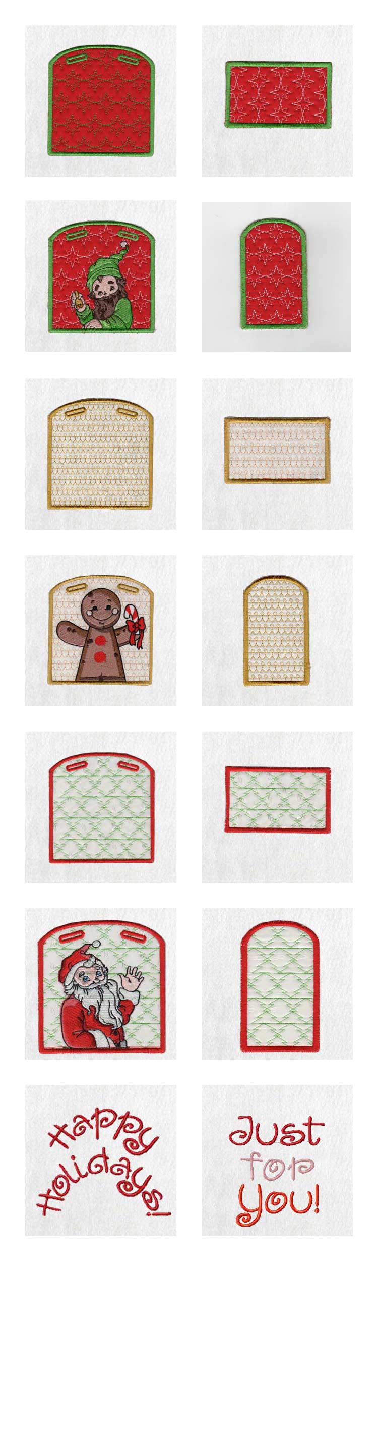 Christmas Gift Box Embroidery Machine Design Details